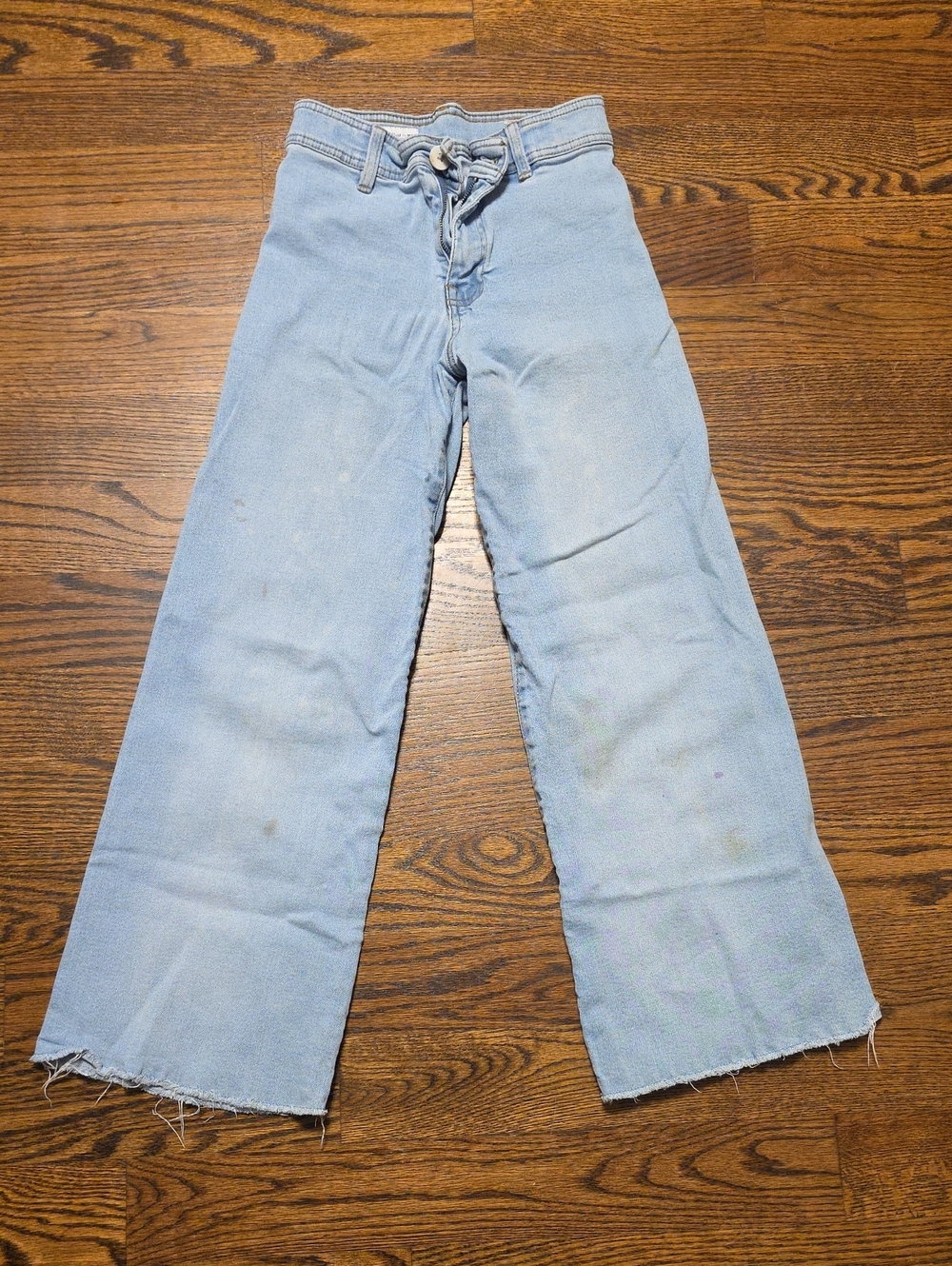 Zara Light Blue Wide-Leg Women's Jeans